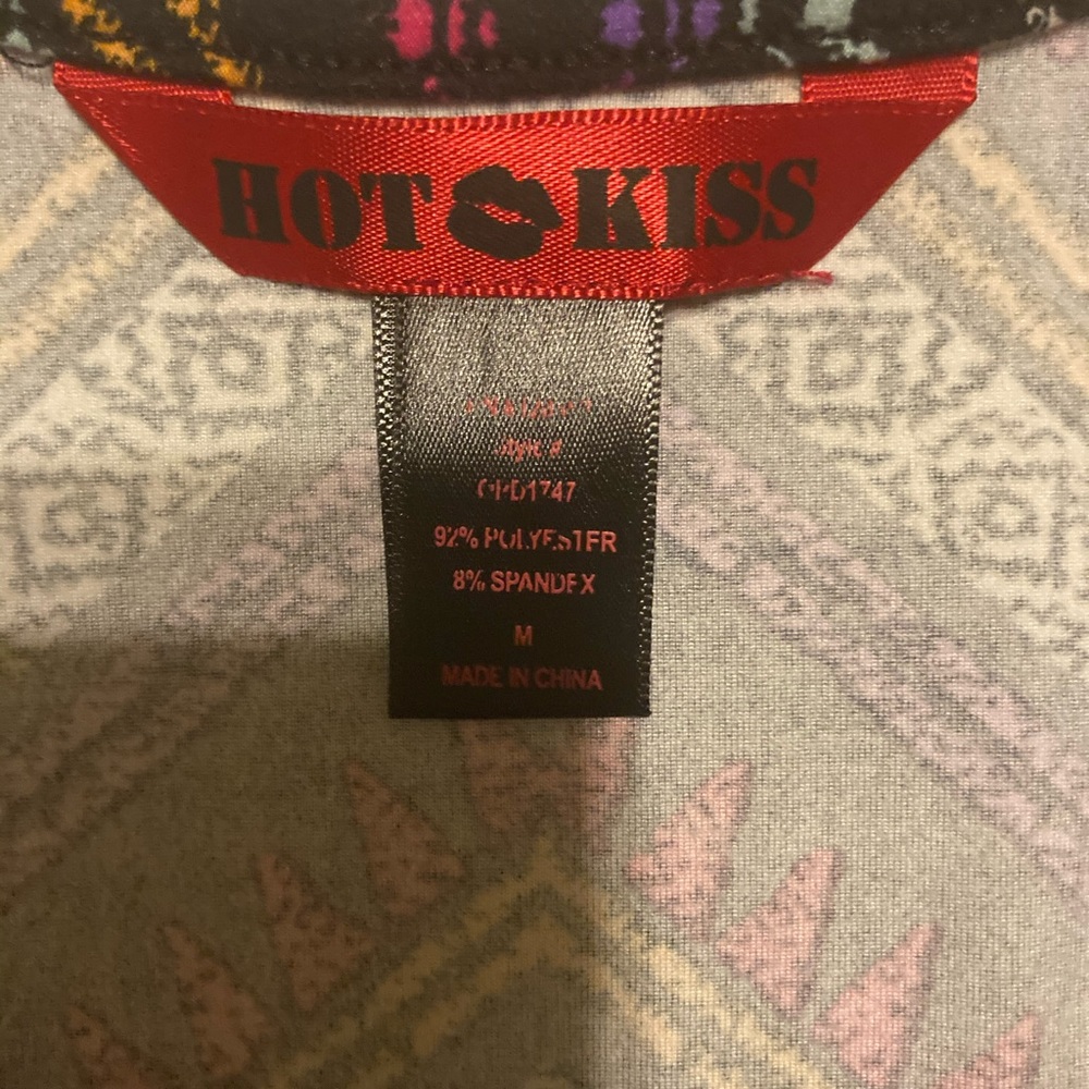 Hot Kiss Peplum Dress, Size Medium. - Picture 15 of 15